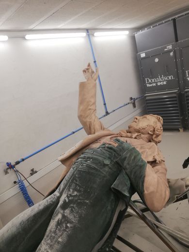 During the micro scrub operation.