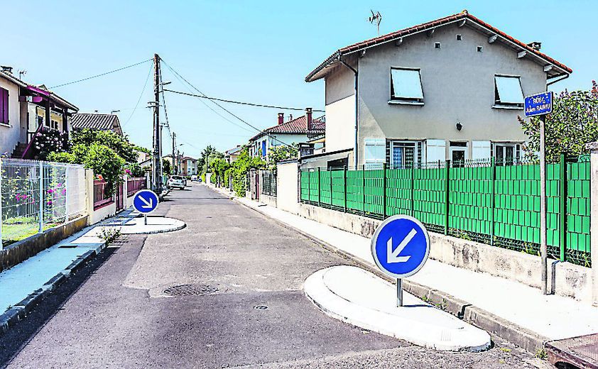 The 7 is made up of many residential areas, like here rue Jules-Raimu where developments have made it possible to slow down the speed of cars.