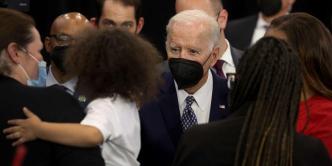 Joe Biden met, Tuesday, May 17, relatives of the victims of the racist massacre in Buffalo.