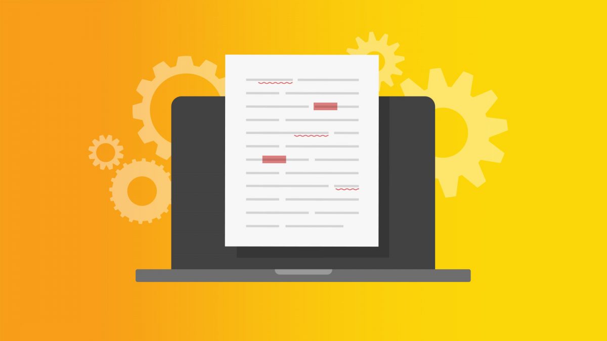 Correction software does not correct on its own!