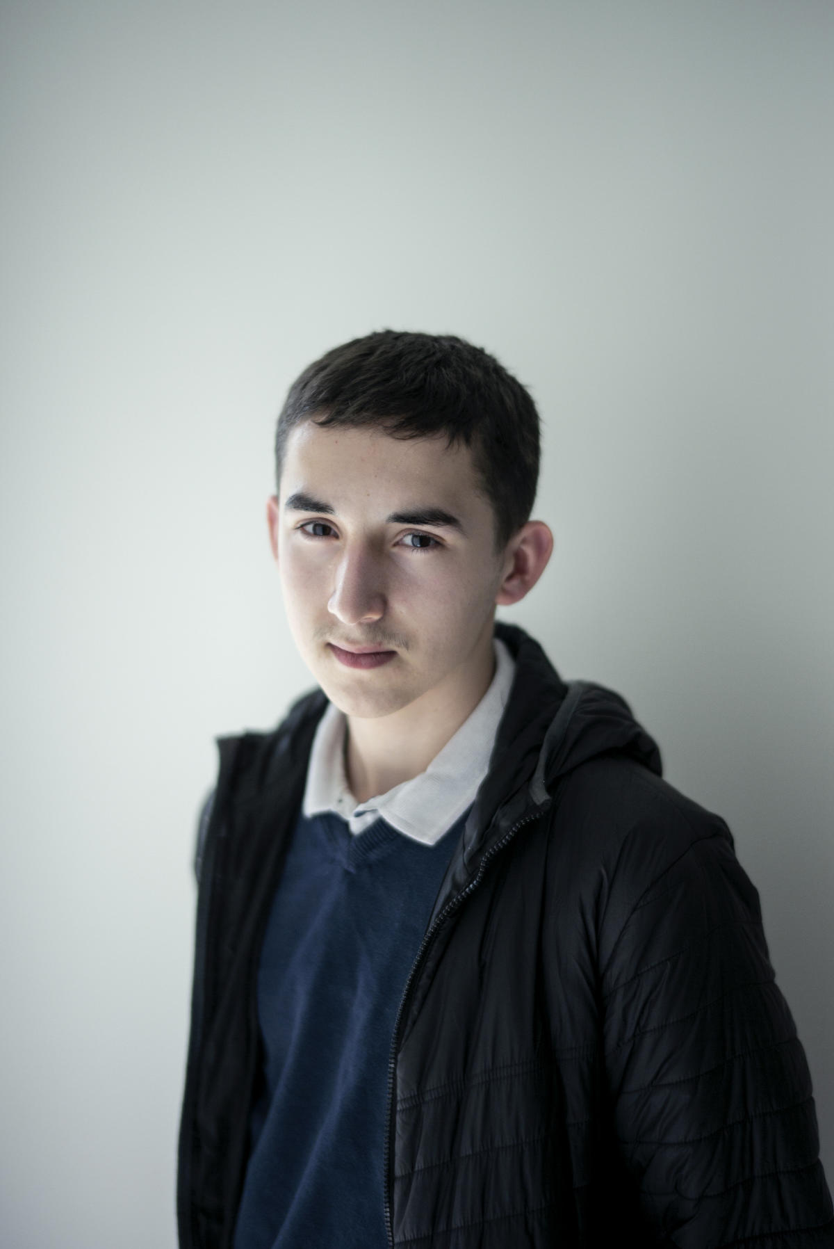 Lucas, 16, high school student, at IEP Strasbourg, April 12, 2022.