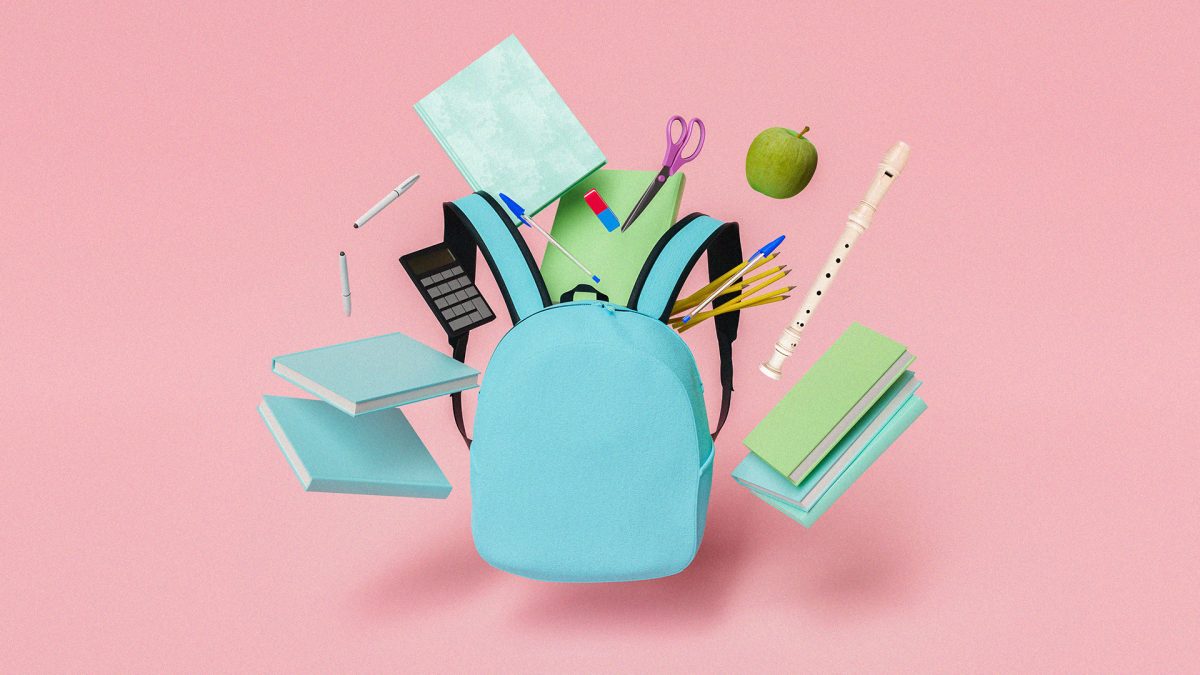 The school has a wide back!